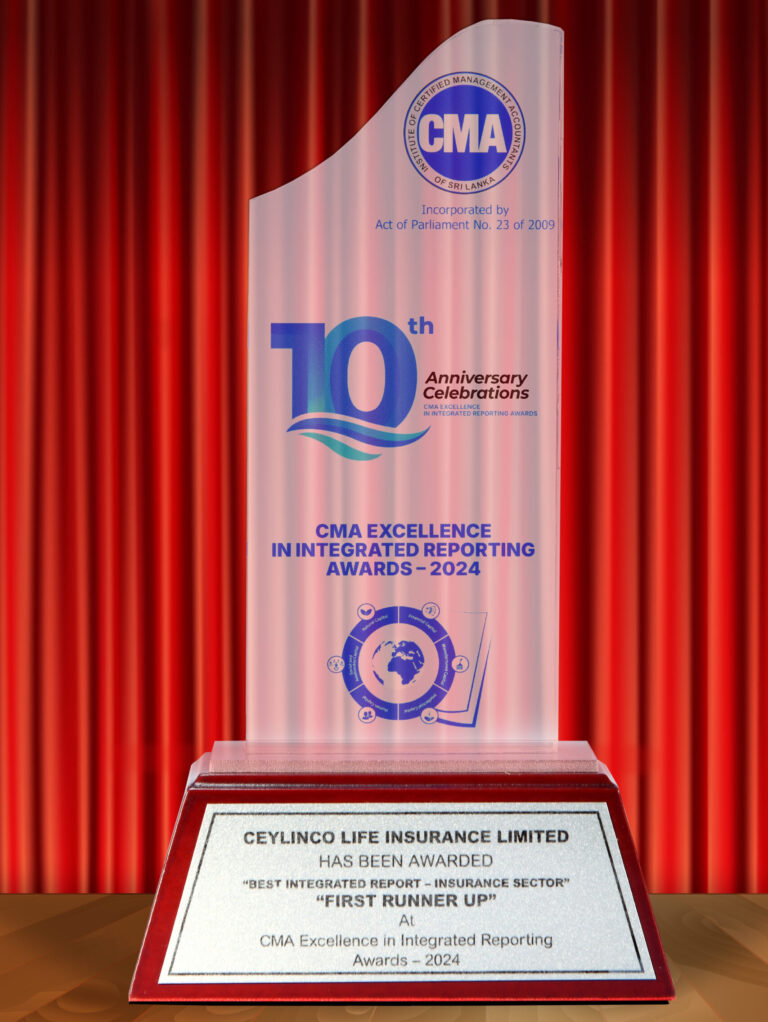Best Intergrated Report - Insurance Sector - CMA Excellence in Intergrated Reorting Awards - 2024 - First Runner Up