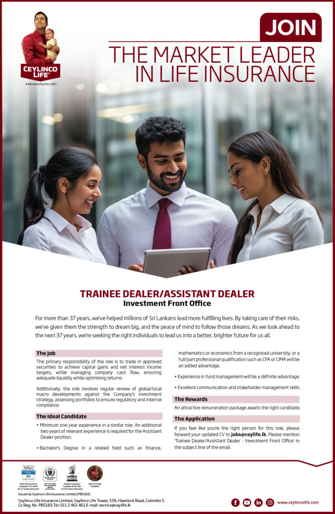 Trainee Dealer / Assistant Dealer