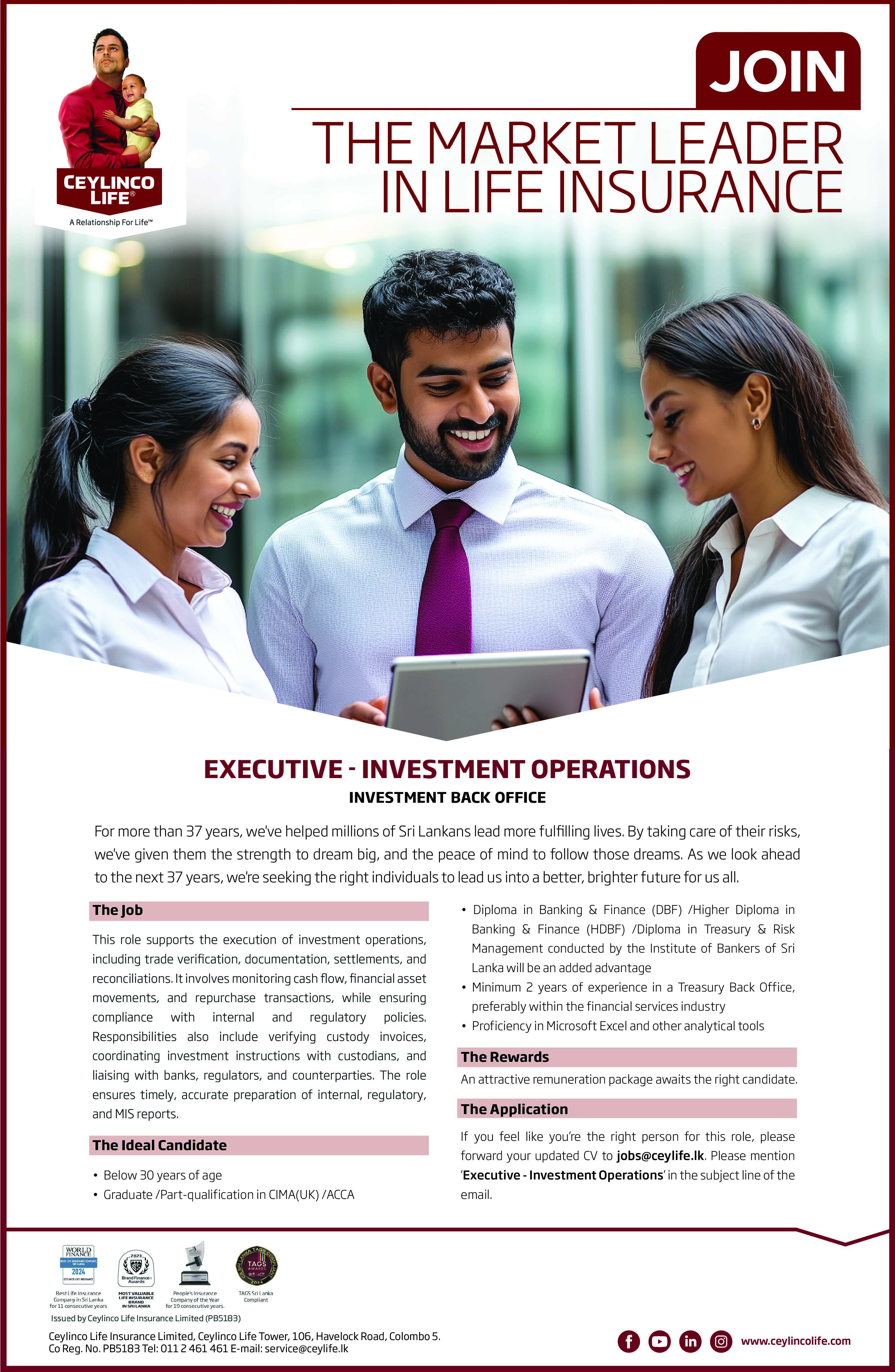 Executive - Investment Operations