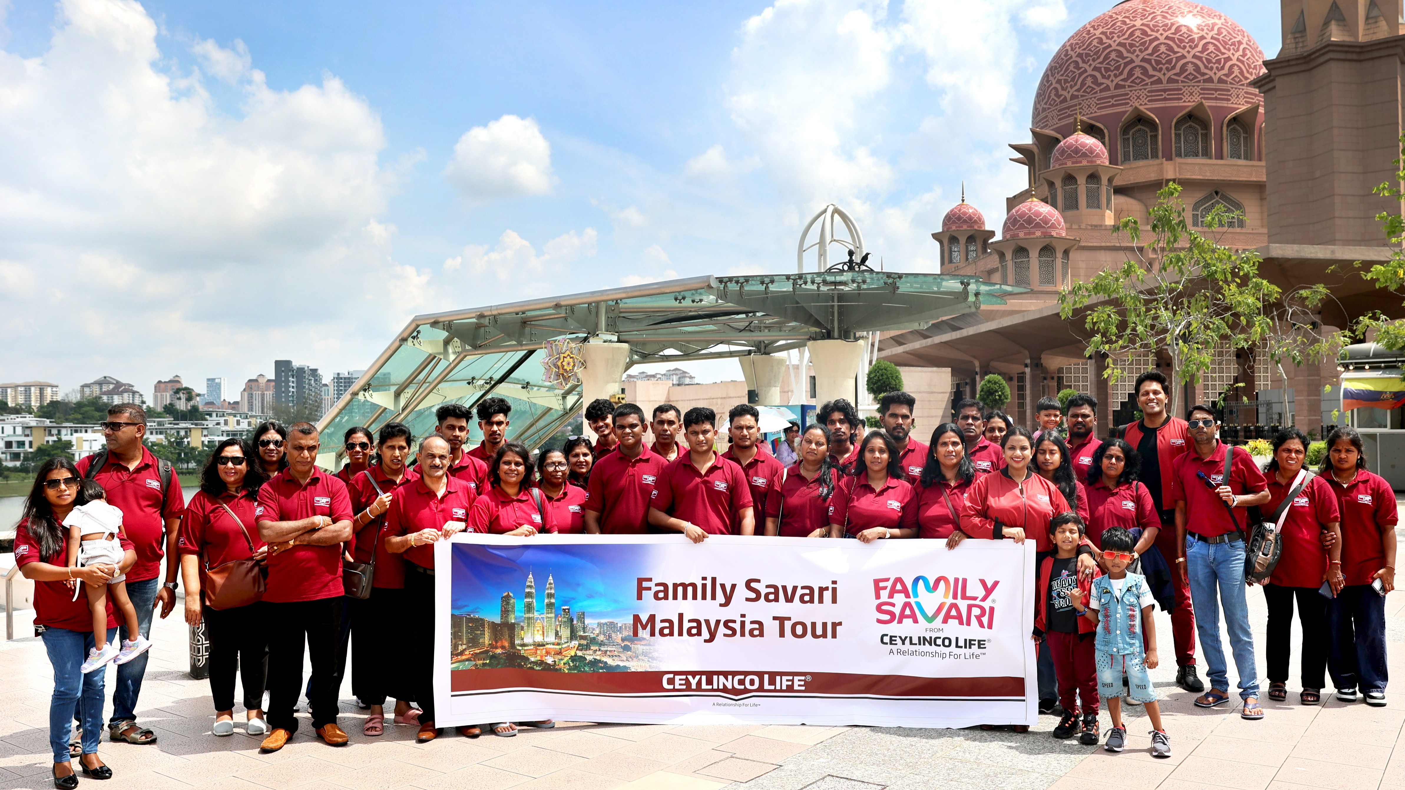 Ceylinco Life’s Family Savari winners in Malaysia.