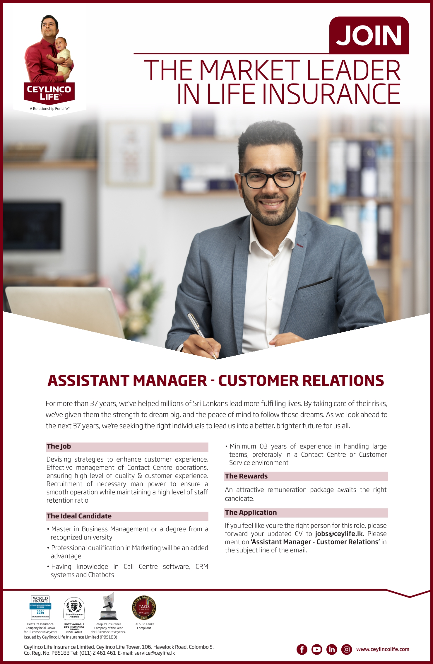 Assistant Manager-Customer Relations